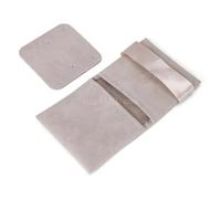 Bijoux de Sac Lot de 2 pochettes à bijoux en velours coloré, idéales for les voyages, les mariages et les cadeaux de Noël(Light gray)