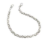 Bijoux de taille réglables à la mode Chaîne en métal léger avec accessoire d ' accent de perles pour tenues décontractées et formelles Chaîne de ceinture en perles en métal
