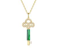 Bijoux début du Printemps Mode Collier Pendentif Serrure en Argent Sauvage
