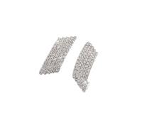 Bijoux d'oreille de longueur du courrier 3.7cm d'acier inoxydable plaqués idéaux pour l'usage quotidien de club de date de banquet d'été de femmes