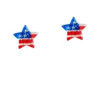 Bijoux d'oreille essentiels Rendez le Jour de l'Indépendance encore plus spécial ! Ces petites boucles d'oreilles raffinées sont à ne pas manquer ! (C, One Size)