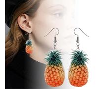 Bijoux d'oreille femmes adultes Boucles d'oreilles en forme de fruits mignonnes et originales : la pièce phare pour tous les amateurs de fruits - Apportez de la joie à votre collection (B, 7x3cm)