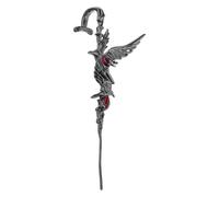 Bijoux d'oreilles en forme de corbeau au design unique - Accessoire de mode pour ceux qui adoptent des bijoux de la série d'épines esthétiques sombres et douces