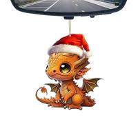 Bijoux dragon chinois pour sapin de Noël, décorations de Noël en forme de dragon, décorations d'animaux - Ornements acryliques 2D, ornements colorés pour sapin de Noël, haute résolution pour mur