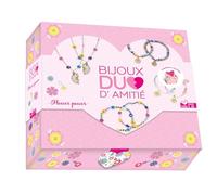 Bijoux duo d'amitié Flower power - coffret avec accessoires