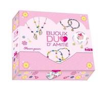Bijoux duo d'amitié Flower power - coffret avec accessoires 6 bracelets + 2 colliers - Laetitia Lazerges - Deux Coqs D'or - Coffret - Jeux livres objets