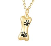 Bijoux D'urne À Empreinte De Patte, Bijoux De Crémation Pour Animaux De Compagnie, Bijoux ,bijoux De Collier De Bouteille De Parfum D'empreinte De Patte En Forme De Cendres En Acier Inoxydable