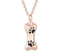 Bijoux D'urne À Empreinte De Patte, Bijoux De Crémation Pour Animaux De Compagnie, Bijoux ,bijoux De Collier De Bouteille De Parfum D'empreinte De Patte En Forme De Cendres En Acier Inoxydable