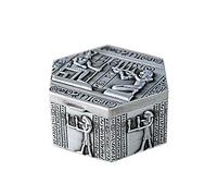 Bijoux égyptiens bijoux bijoux en alliage de zinc montrant des canons de canon Collier et boucles d'oreilles vintage pour filles dames (Color : Argent, Size : 6.5x5.7x3cm) (Silver 6.5x5.7x3cm) (Silver