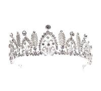 Bijoux élégante CrowCrystal Crowstal Gem Cessages de mariage baroques simples Princess Birthday Party Band Bridal (or 15,5 * 5,5 cm)