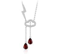 Bijoux élégants Faits Main du Collier Pendentif Cristal Rouge sont Parfaits en Tant Que Cadeau à la Mode Unique pour Anniversaires des Femmes Les Occasions spéciales