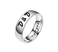 Bijoux En Acier Inoxydable Bague en acier titane, bijou à porter au quotidien avec un design personnalisé (G, 1 57cm)