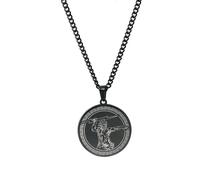 Bijoux en acier inoxydable mythologie grecque antique olympe roi des dieux zeus médaillon pendentif collier homme