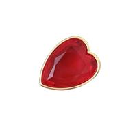 Bijoux en alliage en forme de cœur étincelant avec un design inspiré des bougies, large bande empilable pour une superposition moderne de bijoux en métal pour des tenues tendance