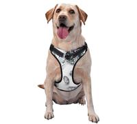Bijoux en Diamants et Pierres précieuses, Bijoux de Luxe imprimés,Harnais pour Animaux de Compagnie, Harnais réfléchissant réglable pour Chien,XL