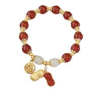 Bijoux en perles d'inspiration chinoise - Accessoire de mode pour maman - Élégant et réglable - Style chinois - Cadeau de fête des mères - Accessoires de poignet pour femme, One Size, Comme décrit