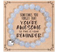 Bijoux et cartes cadeaux inspirants pour femme, bracelets « Sometimes You Forget You're Awesome », cadeaux de fête des mères, cadeaux uniques pour maman, fille, adolescente, sœur, meilleures amies