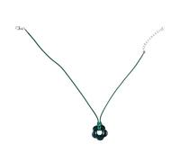 Bijoux européens et américains Roman Pendentif Fleur Toute la clavicule Chaîne réglable en cire Collier de vent froid Chaîne