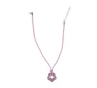 Bijoux européens et américains Roman Pendentif Fleur Toute la clavicule Chaîne réglable en cire Collier de vent froid Chaîne
