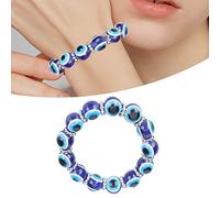 Bijoux faits à la main mauvais œil bleu perle charme extensible bracelet mauvais œil bracelet pour femmes hommes adolescents doux et professionnel bracelet avec