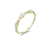 Bijoux Fantaisie Bleu, Alliance Moissanite Femme Taille Blanc Forme Marquise Opale pour Anniversaire