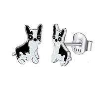 Bijoux fantaisie boucles d'oreilles de noël Animal coccinelle coeur en argent Sterling petites boucles d'oreilles pour femmes filles