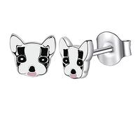 Bijoux fantaisie boucles d'oreilles de noël Animal coccinelle coeur en argent Sterling petites boucles d'oreilles pour femmes filles