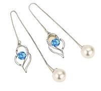 Bijoux fantaisie for femmes en argent sterling 925(Blu)