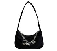 Bijoux Femme Épaule Casual Animal Sac à Main Une Chaîne Sous Bras Short de Sport Homme Court Avec Poches, Noir , Taille unique