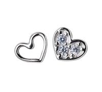 Bijoux femmes minuscules petites boucles d'oreilles de goujon coeur amour pour la dame