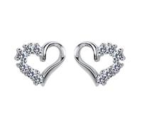 Bijoux femmes minuscules petites boucles d'oreilles de goujon coeur amour pour la dame