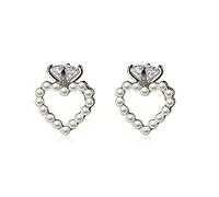 Bijoux femmes minuscules petites boucles d'oreilles de goujon coeur amour pour la dame