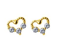Bijoux femmes minuscules petites boucles d'oreilles de goujon coeur amour pour la dame