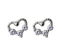 Bijoux femmes minuscules petites boucles d'oreilles de goujon coeur amour pour la dame