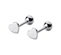 Bijoux femmes minuscules petites boucles d'oreilles de goujon coeur amour pour la dame