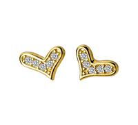 Bijoux femmes minuscules petites boucles d'oreilles de goujon coeur amour pour la dame