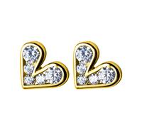 Bijoux femmes minuscules petites boucles d'oreilles de goujon coeur amour pour la dame