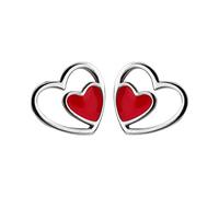 Bijoux femmes minuscules petites boucles d'oreilles de goujon coeur amour pour la dame