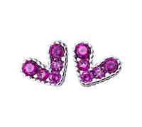 Bijoux femmes minuscules petites boucles d'oreilles de goujon coeur amour pour la dame