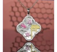 Bijoux filles 925 Collier de pendentif pour femmes Simulation Colliers de coquille de peinture émeraude fabriqués en Chine