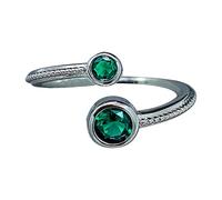 Bijoux Fournitures Bijoux Birthstone Rings For Women Adjustable Open Heart Ring Month For Teen Girls Birthday Jewelry Étagères Anneaux (B, One Size)