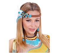 WIDMANN MILANO PARTY FASHION W Widmann Indiana Fascia per Testa Orecchini Collana Accessori Costume Party 646 Vêtements, Unisexe-Adulte, 11010556, Multicolore, Taille Unique