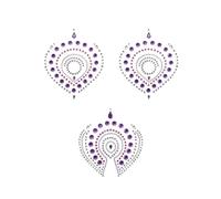Bijoux Indiscrets Flamboyant Cache Tétons Rose/Violet 3 Pièces