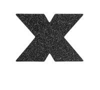 Bijoux - indiscrets flash cross nipple caps noir
