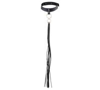 BIJOUX INDISCRETS Maze - Collier de Bondage & Fouet, Noir NOIR
