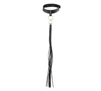 Bijoux Indiscrets – Collier de bondage et fouet Maze – Noir
