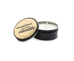 bijoux indiscrets Sensations Bougie de Massage Parfum Aphrodisiaque 35 g Noir Taille unique