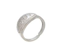 Bijoux Men 20 x 20 mm Anneau de fiançailles minimalistes en zircone