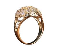 Bijoux Men pour micro-pavé Round Cubic Zirconia Engagement Party 9 F031
