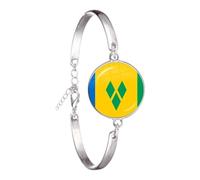 Bijoux Nouveau 2025 Le Commonwealth de Dominique, Sainte-Lucie, Saint-Vincent et Les Grenadines, la Barbade, la Grenade, l'Équateur National Flag Chain Bracelet Bijoux Accessoires de Mode